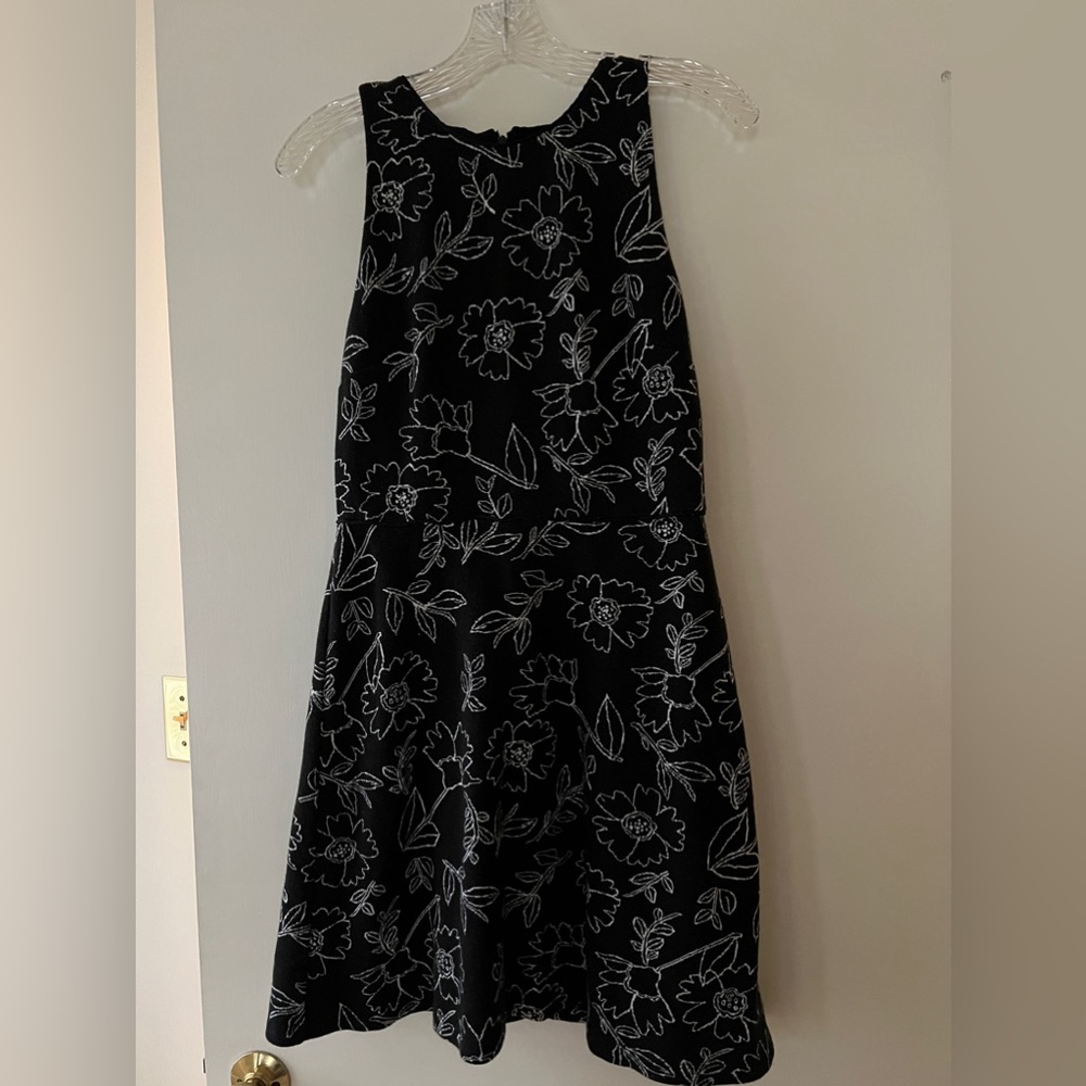 Loft floral fit and flare dress size 4